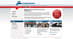 Desktop Screenshot of flaschnerei-wasserbaech.de